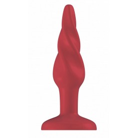 Красная анальная пробка Butt Plug Rounded 3 Inch - 7,6 см.