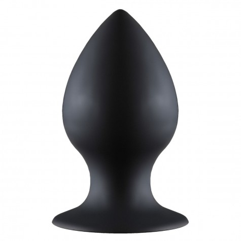 Чёрная анальная пробка Thick Anal Plug Small - 7,8 см.