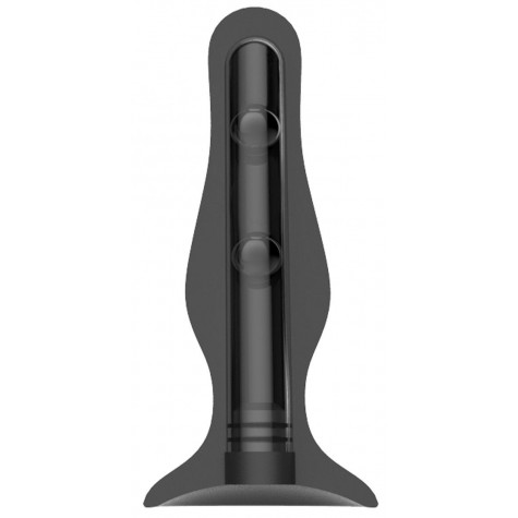 Черная анальная пробка Self Penetrating Butt Plug № 67 - 12,7 см.