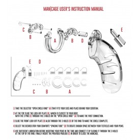 Прозрачный мужской пояс верности Cock Cage Model 06 Chastity