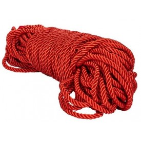 Красная веревка для связывания BDSM Rope - 30 м.