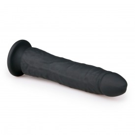 Черный силиконовый фаллоимитатор Suction Cup Dildo - 21 см.