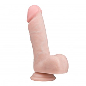 Телесный фаллоимитатор Realistic Dildo - 17,5 см.