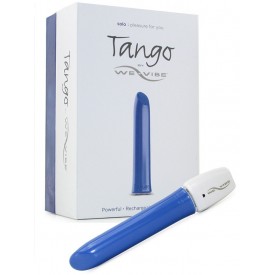 Синий перезаряжаемый вибратор Tango Blue USB rechargeable - 9 см.